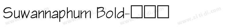 Suwannaphum Bold字体转换